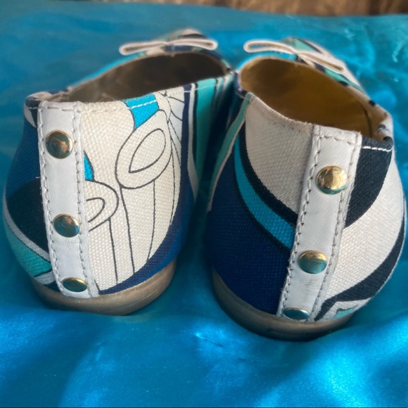 Dolce & Gabbana blue floral ballet flats 5.5 - Picture 4 of 13